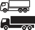 Truck icon for truck hire and lease