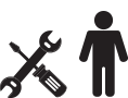 tools and person icon